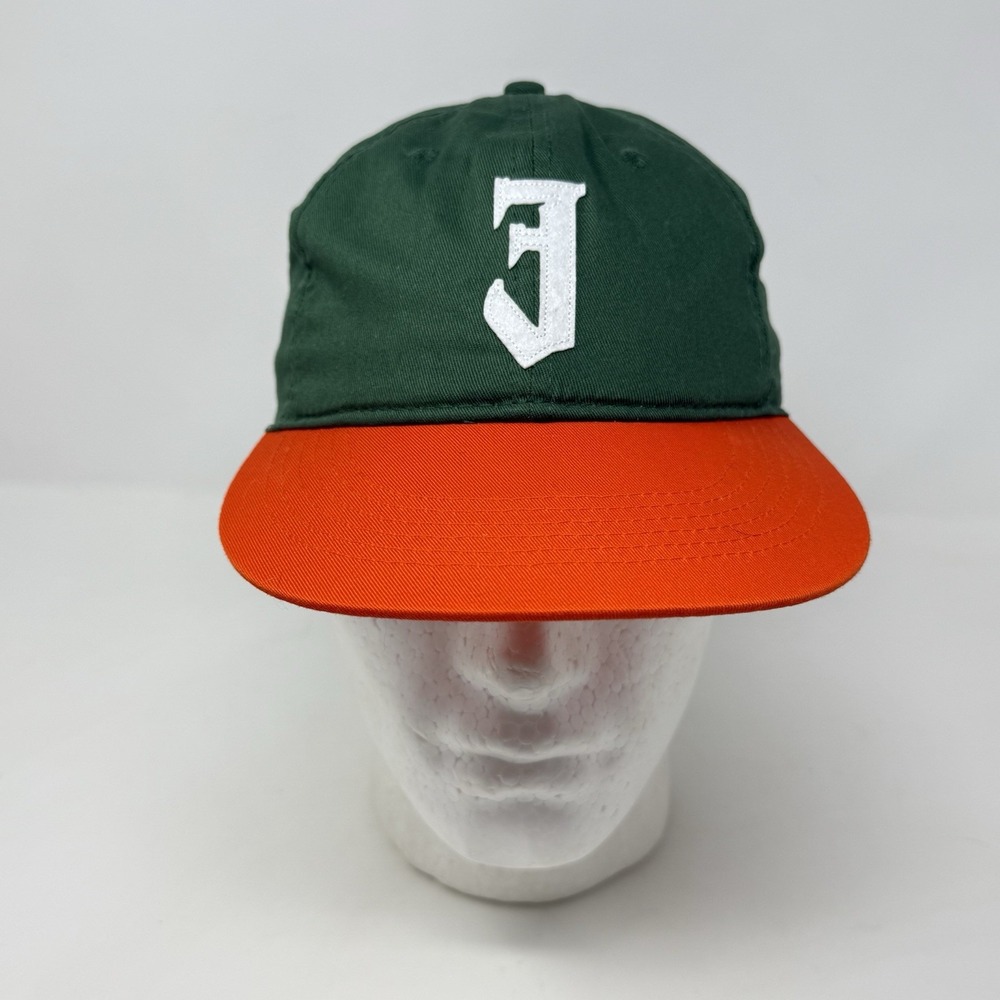 Jägermeister Miami Hurricanes Color Way Orange & Green Dad Hat Cap Strap-back